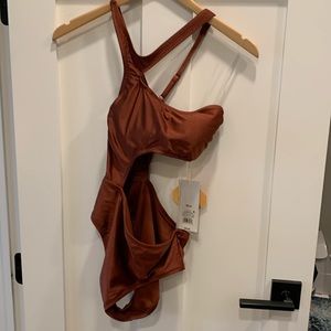 NWT copper one piece swimsuit